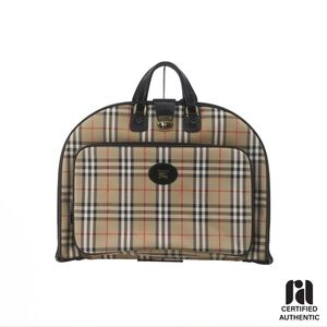 Burberry Nova Check Garment Bag. EUC.